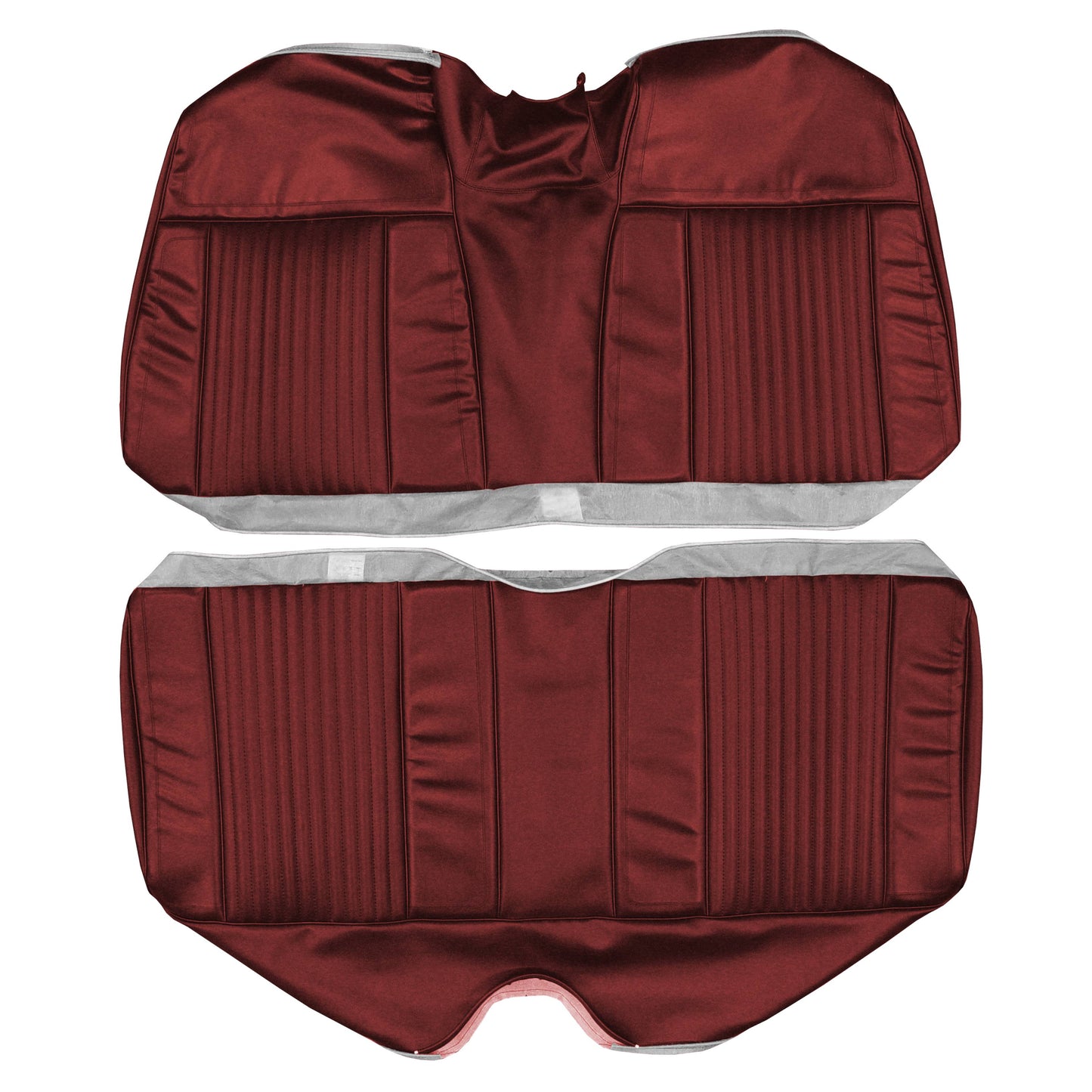 66 CHRYSLER 300 CONVERTIBLE REAR UPHOLSTERY - RED