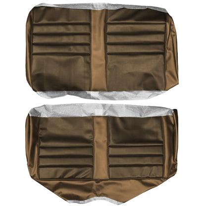 65 CHEVELLE/MALIBU CONVERTIBLE REAR UPHOLSTERY - SRM BROWN/SRM SADDLE