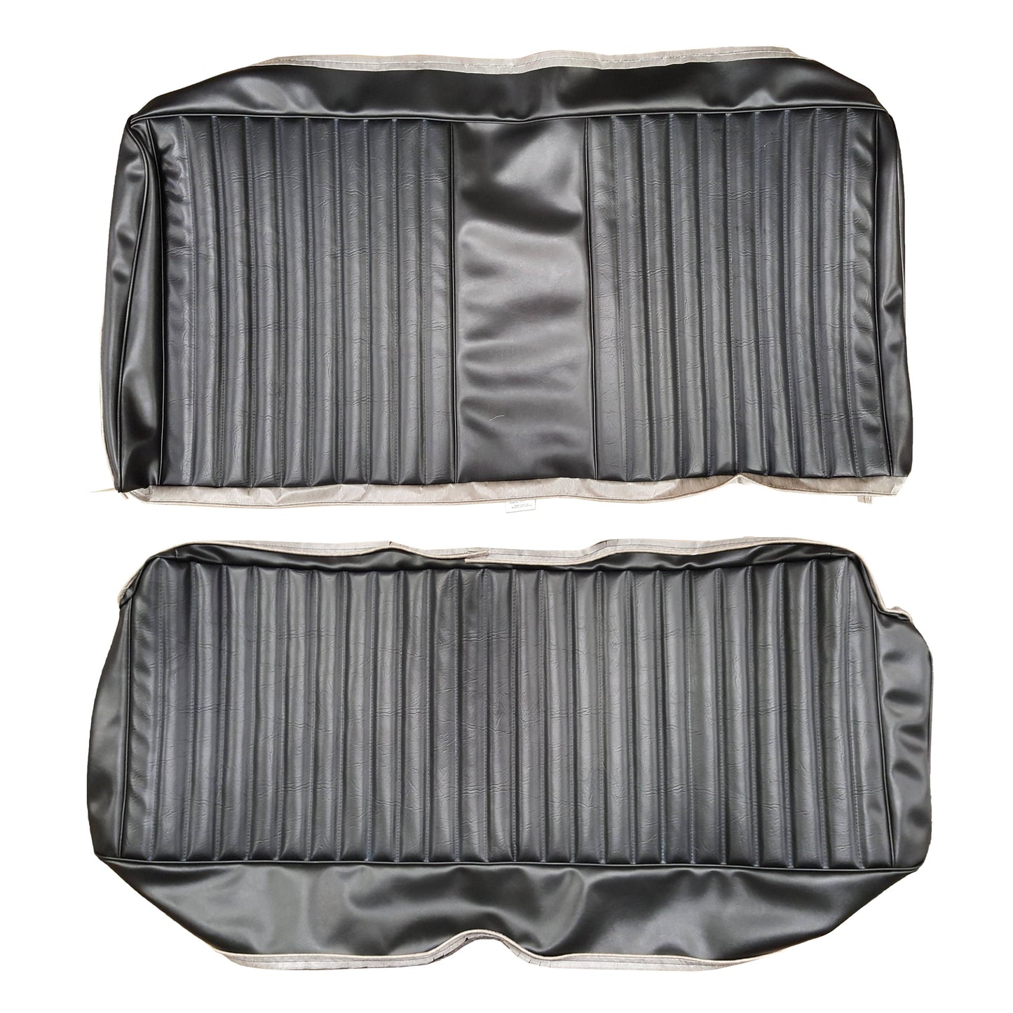 74-76 DART SPORT/DUSTER FIXED REAR UPHOLSTERY - BLACK