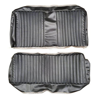 74-76 DART SPORT/DUSTER FIXED REAR UPHOLSTERY - BLACK
