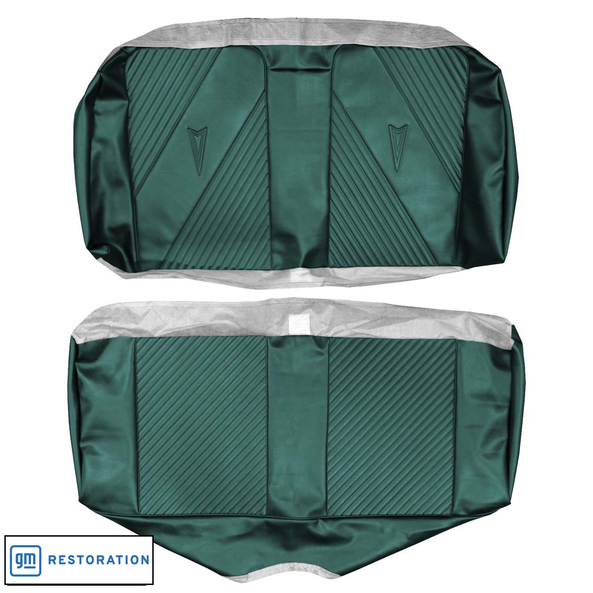 65 GTO/LEMANS CONVERTIBLE REAR UPHOLSTERY - TURQUOISE