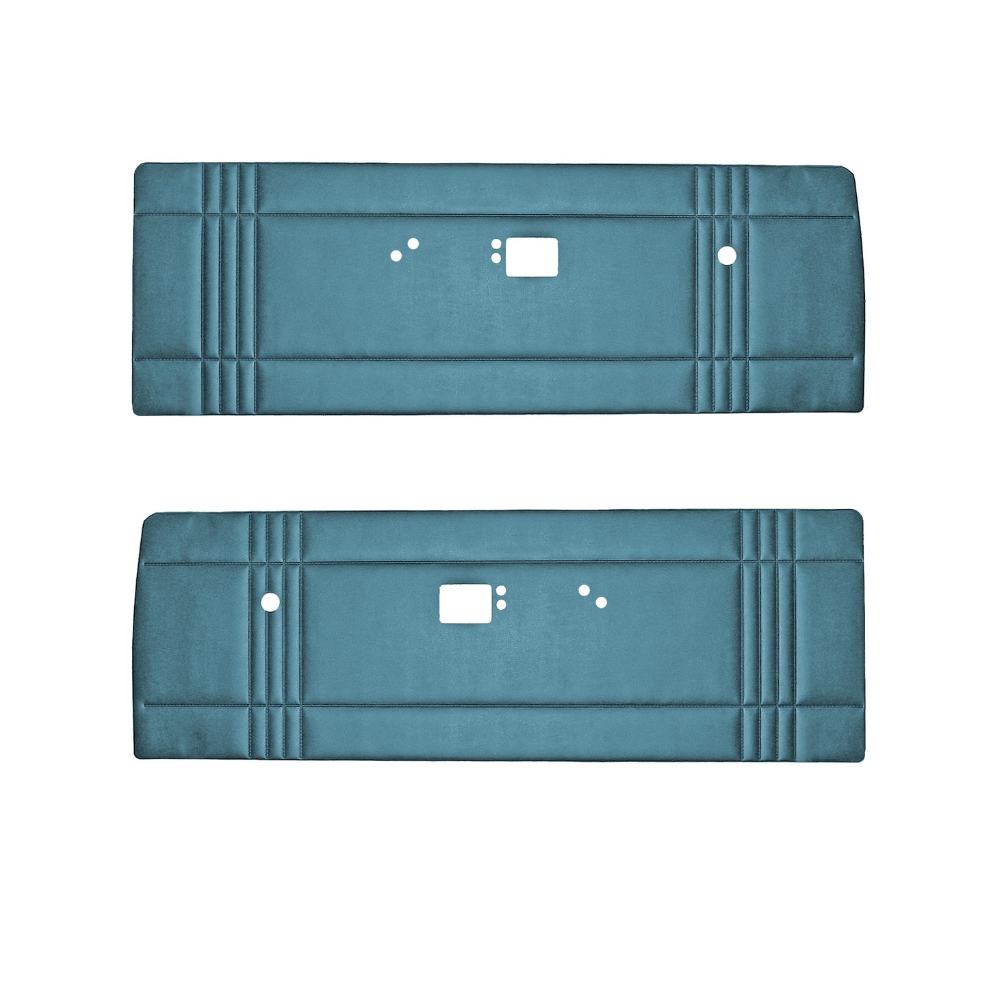 1968 DODGE DART 270 BENCH FRONT PANELS - LIGHT METALLIC BLUE