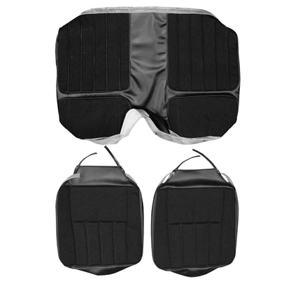 70 CAMARO DELUXE CLOTH REAR SEAT UPH SRM GRN/BLK S&P/GREEN