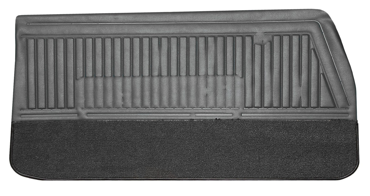 68 CHEVELLE/MALIBU 'OLDSMOBILE REPLACEMENT' FRONT DOOR PANELS (UNASSEMBLED) - BLACK