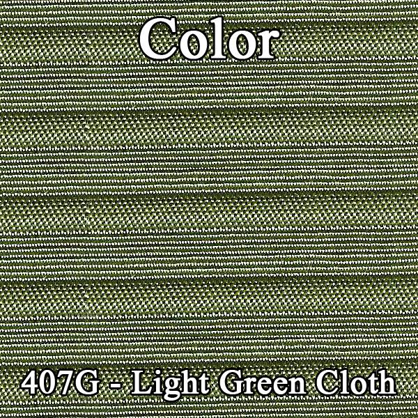 69 CHEVELLE/MALIBU HARDTOP REAR CLOTH UPHOLSTERY - SRM LIGHT GREEN CLOTH/LIGHT GREEN