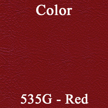 75 CAMARO FRONT DOOR PANELS "DELUXE" - SRM RED CLOTH/RED