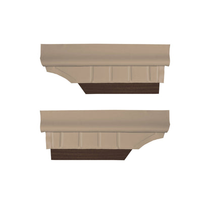 72 SKYLARK/GS "DELUXE" SPORT COUPE REAR PANELS W/ WOODGRAIN (UNASSEMBLED) - SRM SANDALWOOD