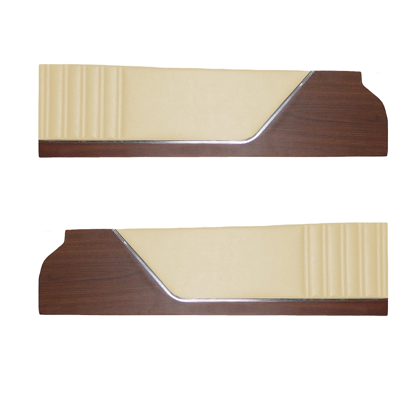 73 SATELLITE SEBRING PLUS FRONT UPPER DOOR PANELS - (COACHMAN GRAIN) - PARCHMENT