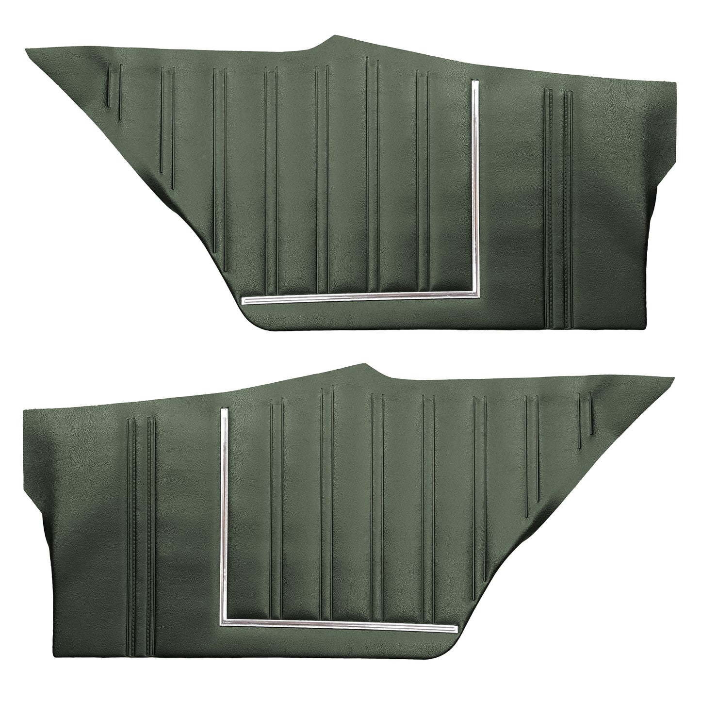73 SATELLITE SEBRING/ROADRUNNER/GTX "DECOR" HARDTOP REAR UPPER PANELS - GREEN