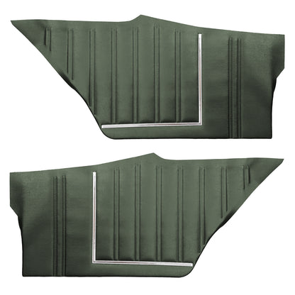 73 SATELLITE SEBRING/ROADRUNNER/GTX "DECOR" HARDTOP REAR UPPER PANELS - GREEN