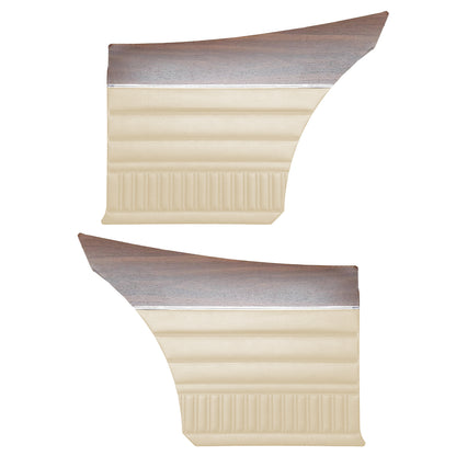 73 DART SPORT FASTBACK REAR PANELS W/ WOODGRAIN - PARCHMENT
