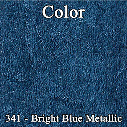 73 CHARGER/SATELLITE/ROADRUNNER BUCKET SEAT UPHOLSTERY - LSRM METALLIC BLUE/BRIGHT BLUE