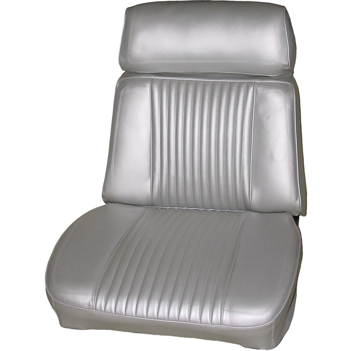 66 CHRYSLER 300 BUCKET SEAT UPHOLSTERY - SILVER
