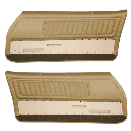 70 FIREBIRD/TRANS AM "DELUXE" DOOR PANELS (PRE-ASSEMBLED) - SADDLE