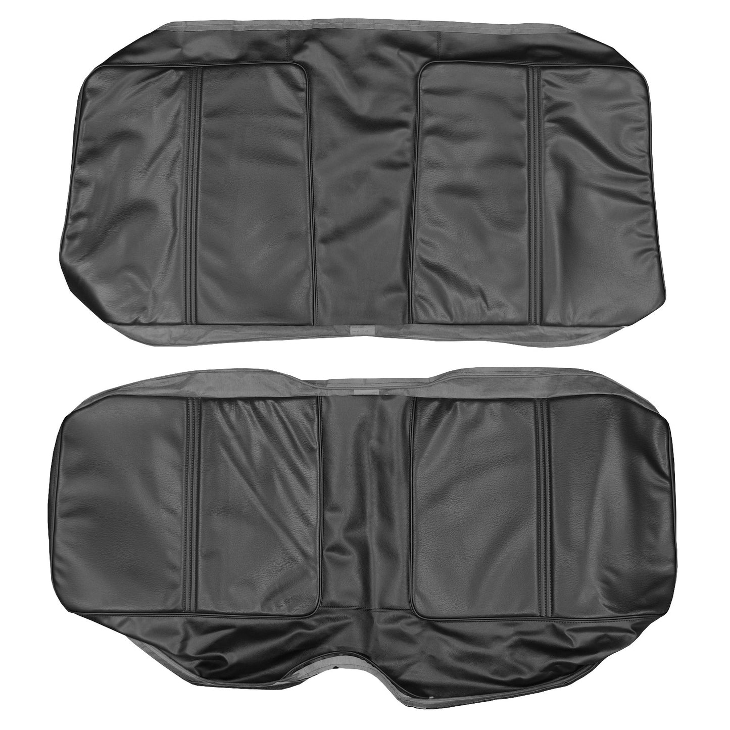 70 DUSTER "DELUXE" REAR UPHOLSTERY - BLACK