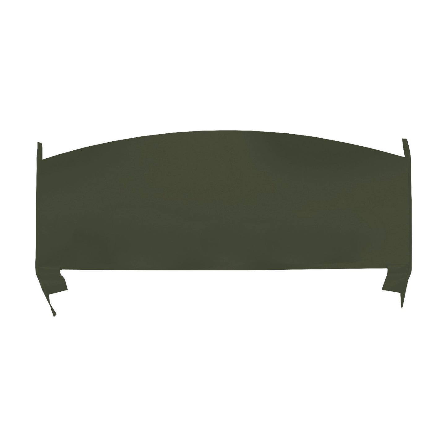 71 DUSTER/DEMON PACKAGE TRAY W/O SPEAKER CUT-OUTS - GREEN