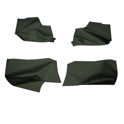 69 GM A-BODY CONVERTIBLE REAR ARMREST PANEL PANEL COVERS - DARK GREEN