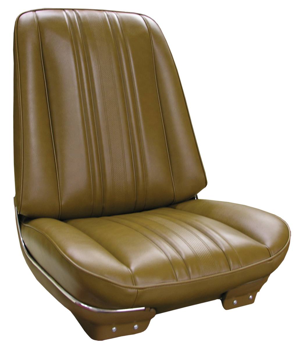 71 Nova Deluxe Buckets - Saddle - Legendary Auto Interiors