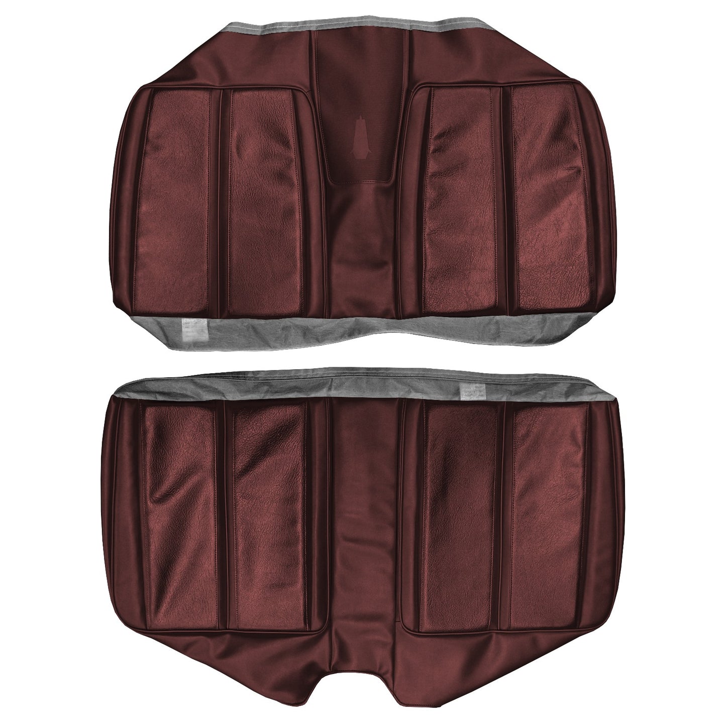 68 SPORT SATELLITE/GTX CONV. REAR UPHOLSTERY - MAROON