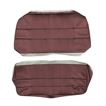68 CORONET 500/RT CONVERTIBLE REAR UPHOLSTERY - RED/MAROON
