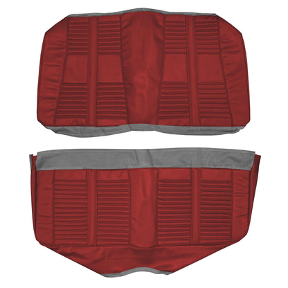 66 CUTLASS/442 HOLIDAY COUPE REAR UPHOLSTERY - RED