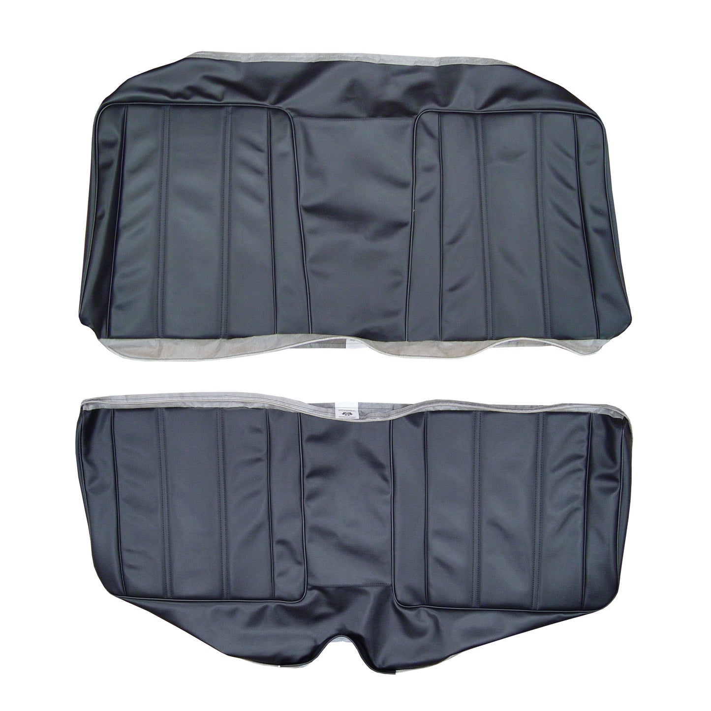 68 BARRACUDA "STANDARD" HARDTOP REAR UPHOLSTERY - BLACK