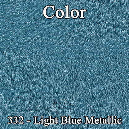 68 DART GT/GTS SPLIT BENCH UPHOLSTERY - LIGHT BLUE W/ NAVY PLEAT