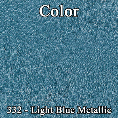 69 BELVEDERE/RR/CORONET BENCH FRONT PANELS - LT MET BLUE