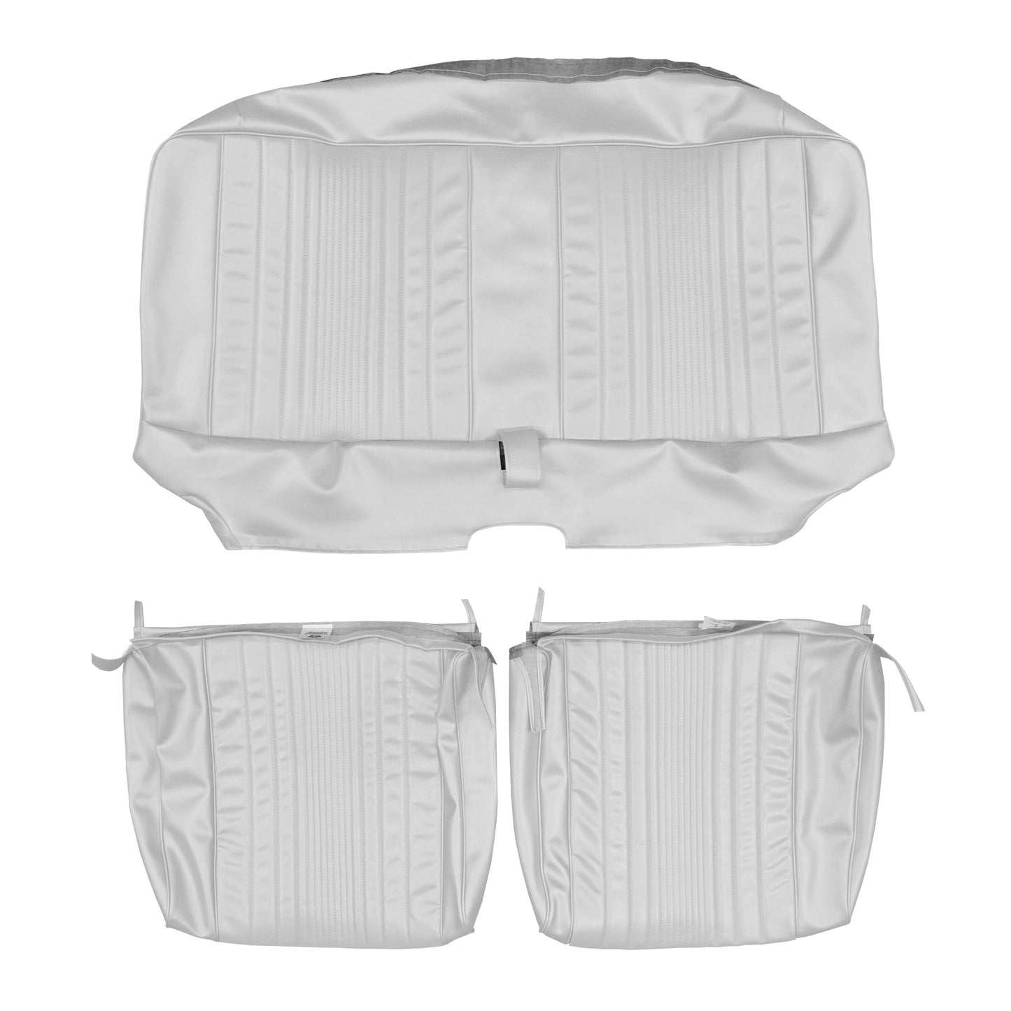 69 DART CUSTOM SPLIT BENCH UPHOLSTERY - WHITE