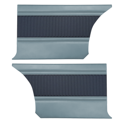 66 BELVEDERE II HARDTOP REAR PANELS - NAVY/LIGHT BLUE