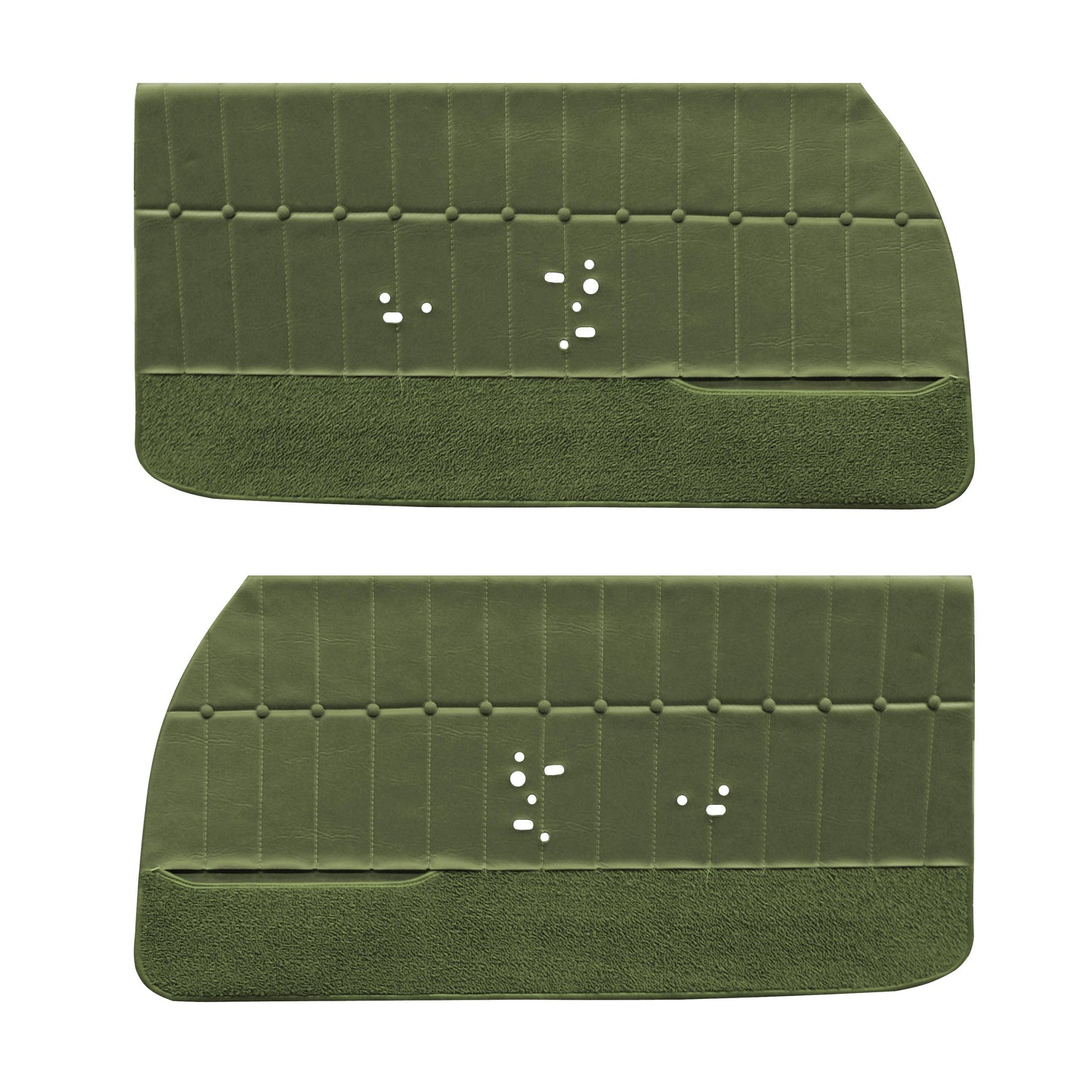 71 MONTE CARLO FRONT DOOR PANELS (UNASSEMBLED) - JADE GREEN