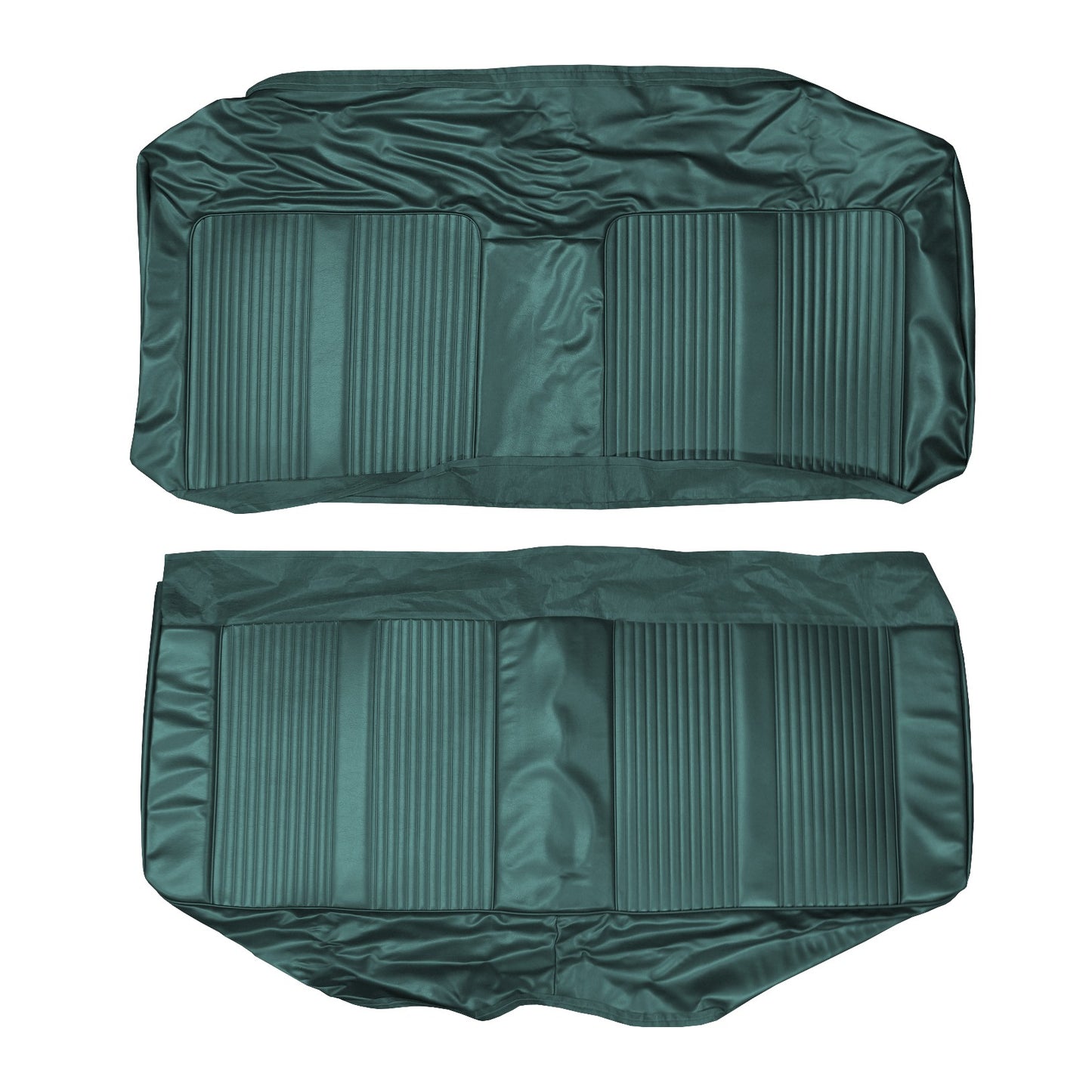 64 GTO/LEMANS HARDTOP REAR UPHOLSTERY - AQUA