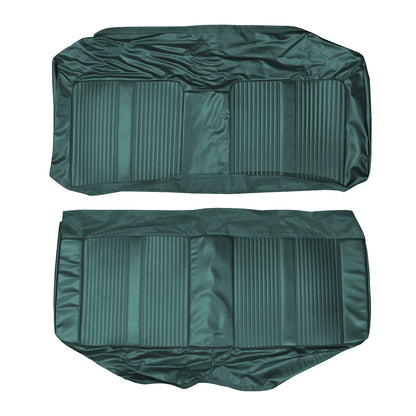 64 GTO/LEMANS HARDTOP REAR UPHOLSTERY - AQUA