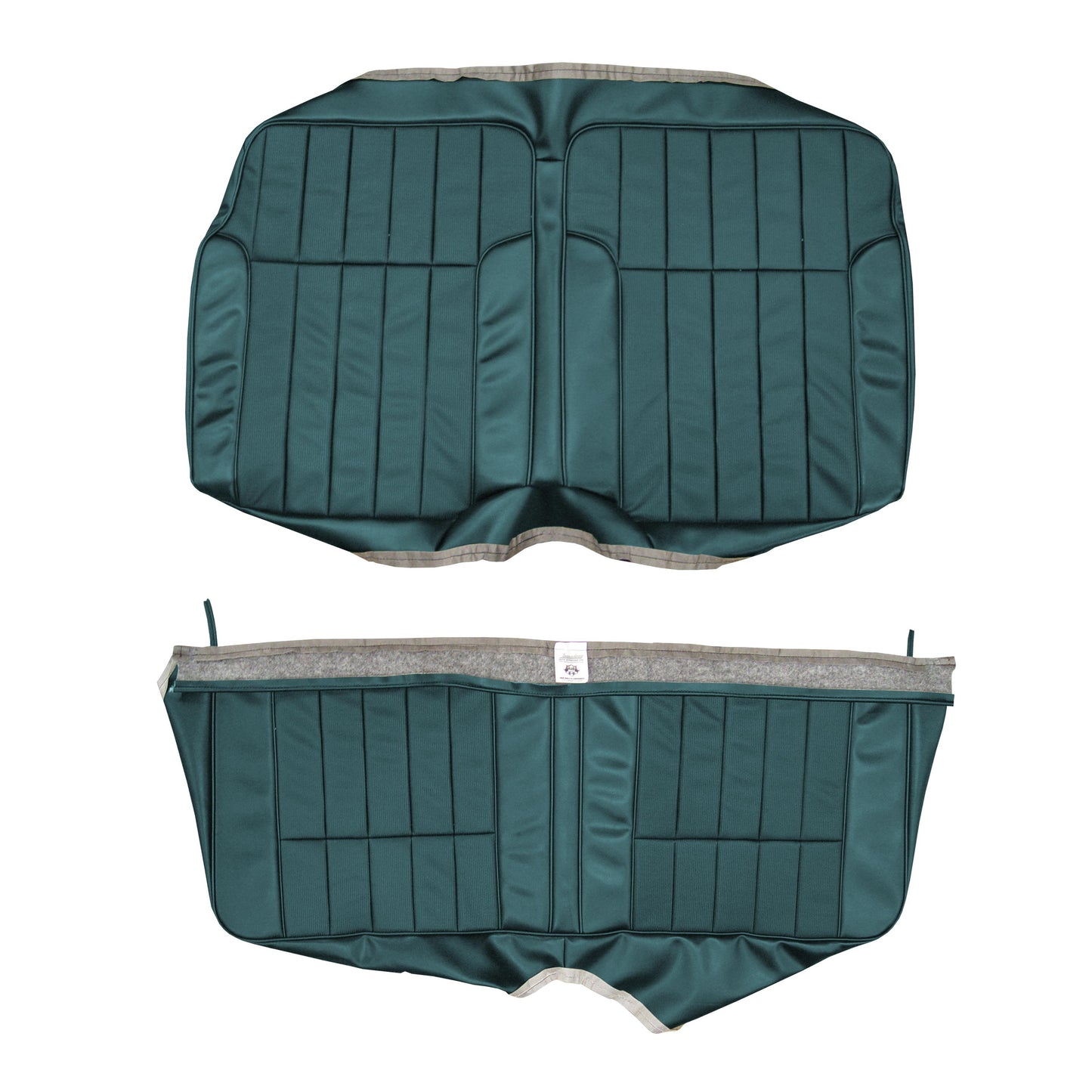 68 FIREBIRD "DELUXE" FOLD-DOWN REAR UPHOLSTERY - TURQUOISE