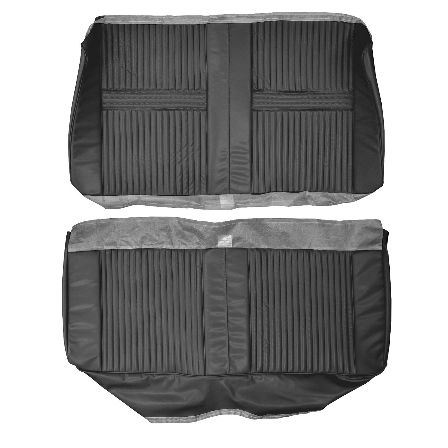 64 CUTLASS/442 HARDTOP REAR UPHOLSTERY - BLACK