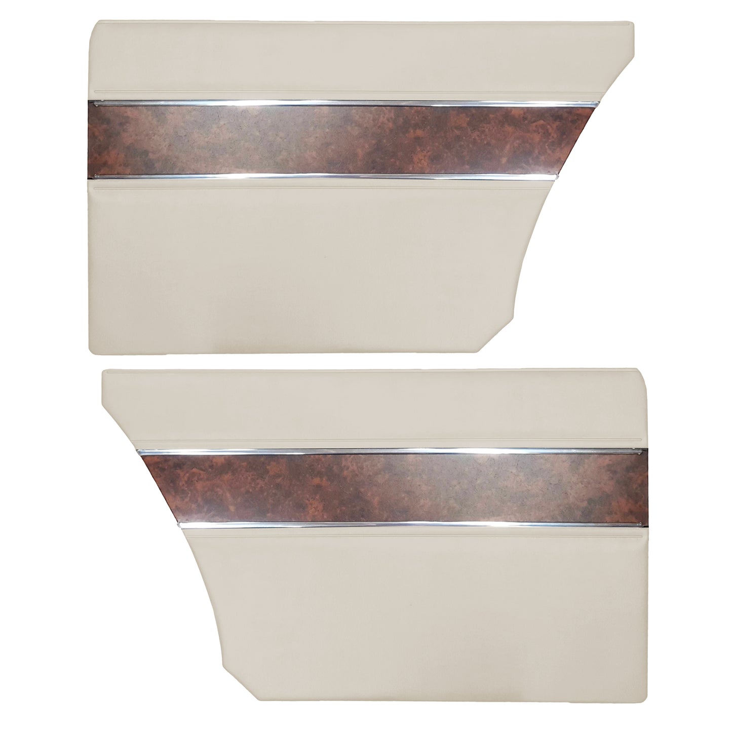 68 BARRACUDA "DELUXE" HARDTOP REAR PANELS - PEARL WHITE