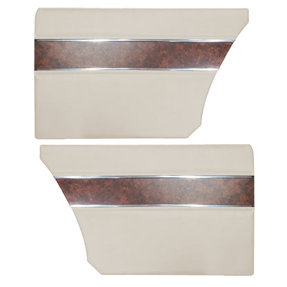 68 BARRACUDA "DELUXE" HARDTOP REAR PANELS - PEARL WHITE