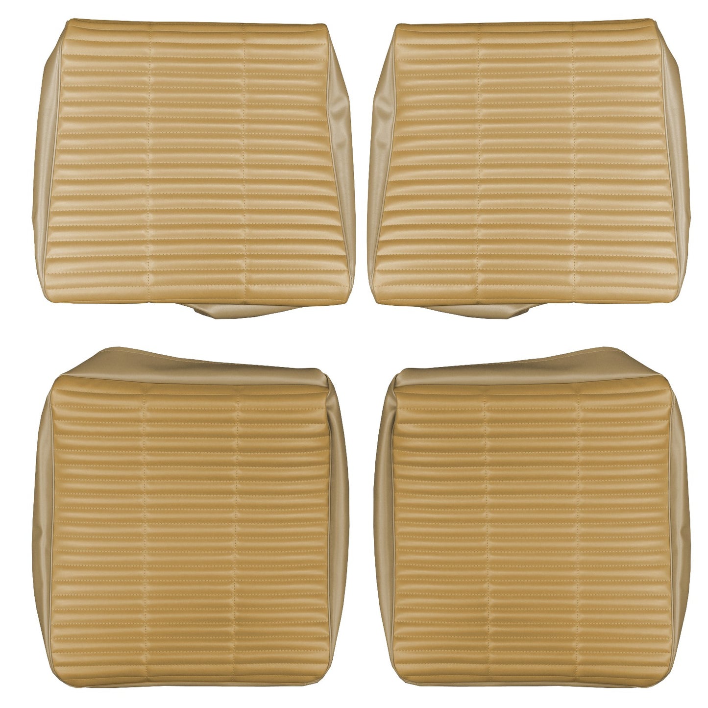 66 CHARGER FASTBACK REAR UPHOLSTERY - GINGER/GOLD