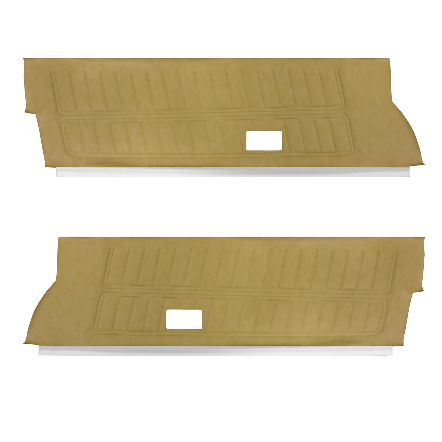 74 FIREBIRD/TRANS AM "STANDARD" UPPER DOOR PANELS (UNASSEMBLED) - SADDLE