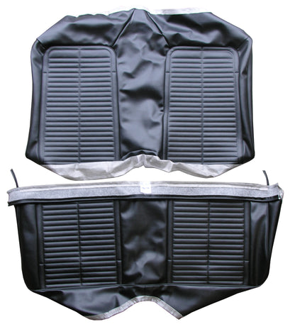 67-69 FIREBIRD "STANDARD" FIXED CONVERTIBLE REAR UPHOLSTERY - BLACK