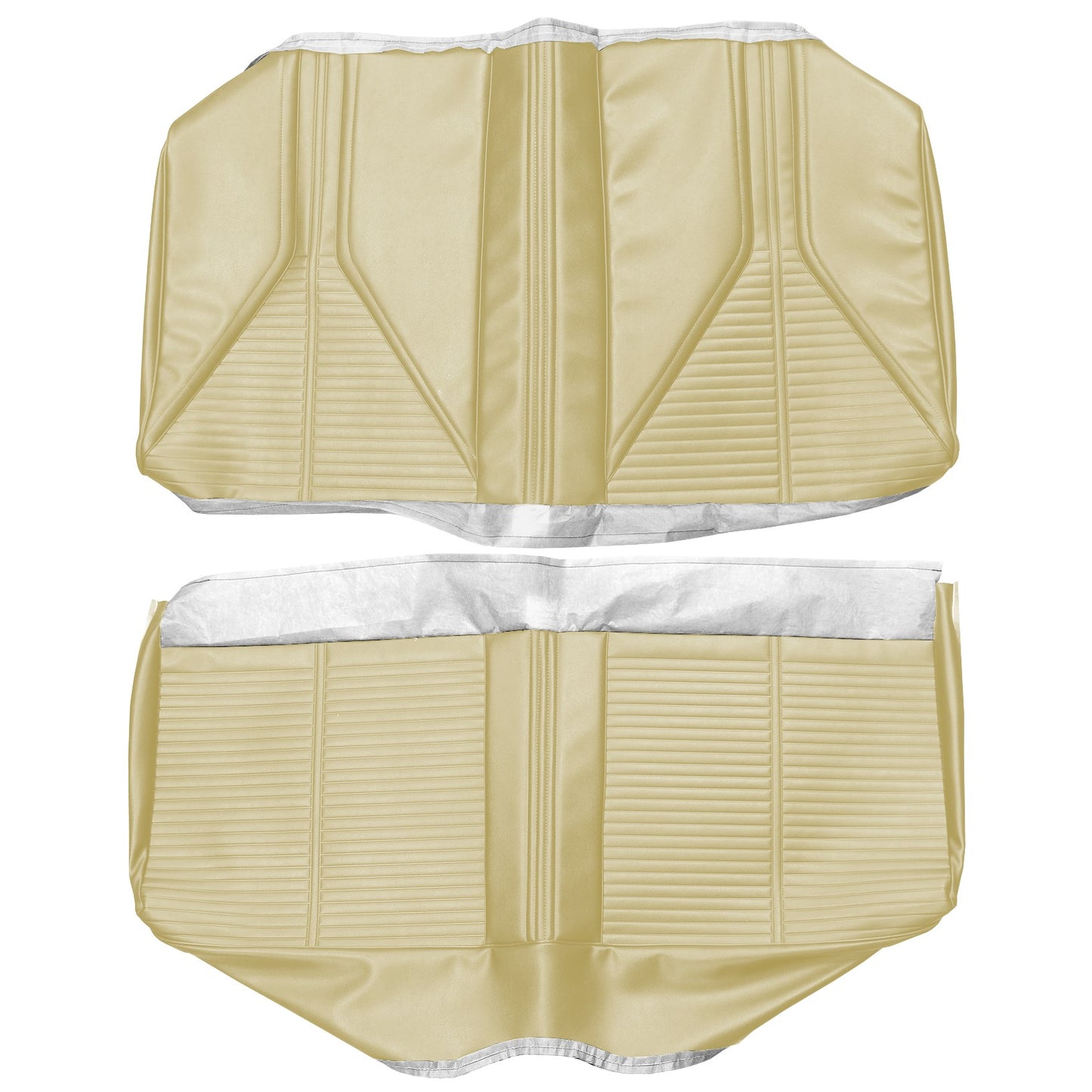 67 SKYLARK/GS SPORT COUPE REAR UPHOLSTERY - PEARL YELLOW