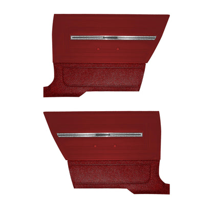 66 CHEVELLE/MALIBU HARDTOP REAR PANELS - RED