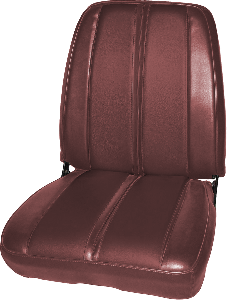 68 SPORT SATELLITE/GTX BUCKET SEAT UPHOLSTERY - MAROON