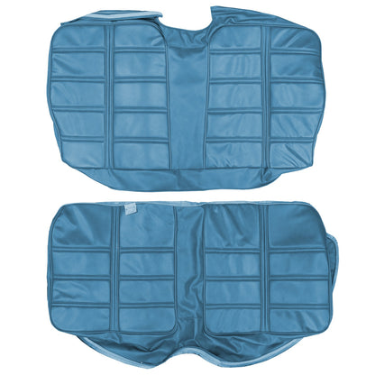 69 BARRACUDA "DELUXE" FASTBACK REAR UPHOLSTERY - BRIGHT BLUE