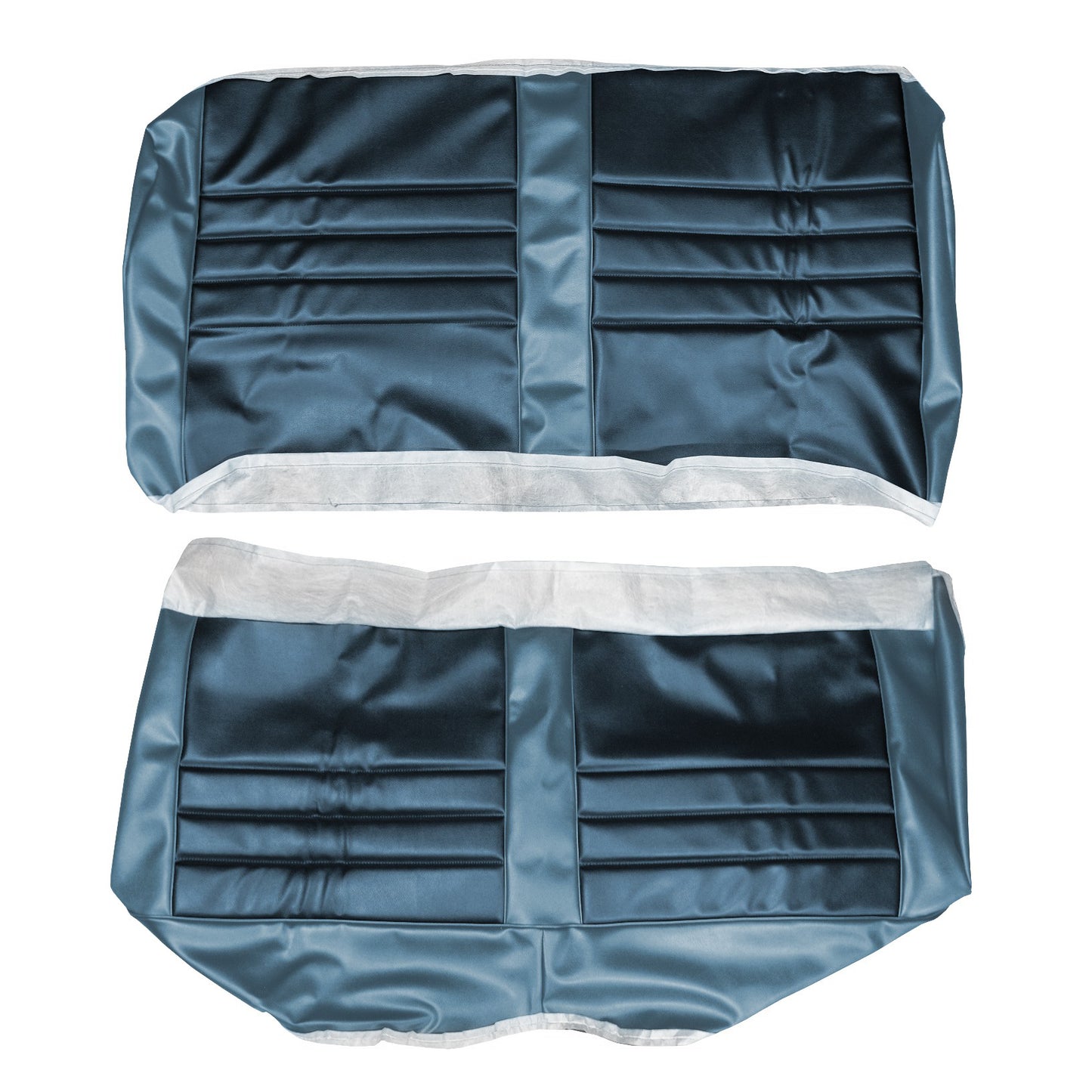 65 CHEVELLE/MALIBU HARDTOP REAR UPHOLSTERY - DARK BLUE/LIGHT BLUE