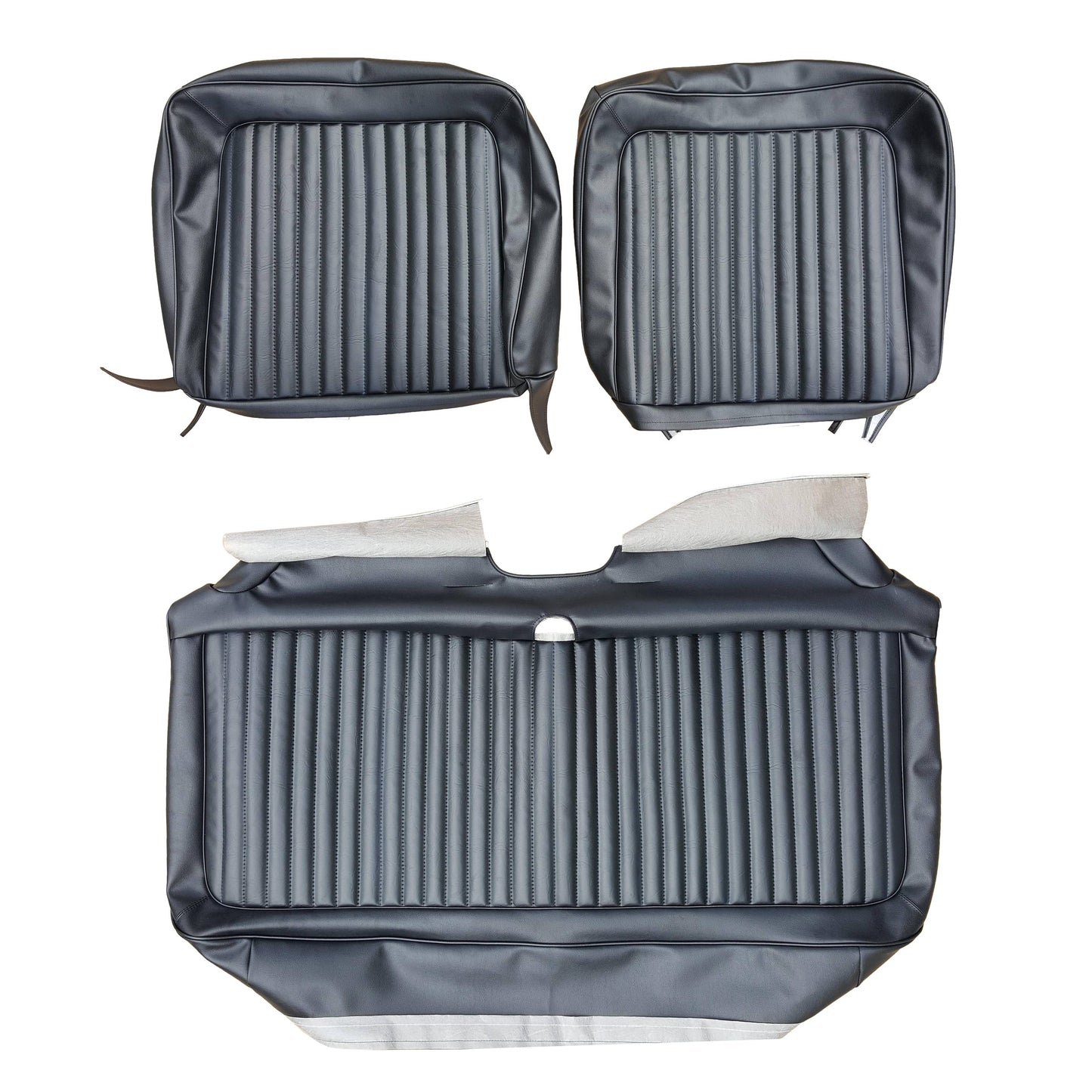 73 DART/DART SPORT/SCAMP/DUSTER "STANDARD" SPLIT BENCH UPHOLSTERY - BLACK