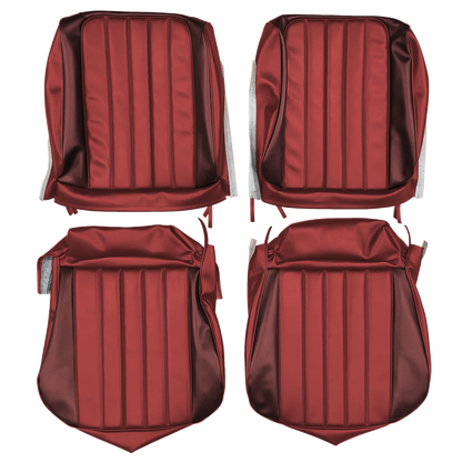 65 SKYLARK/GS COUPE BUCKET SEAT UPHOLSTERY - RED/DARK RED
