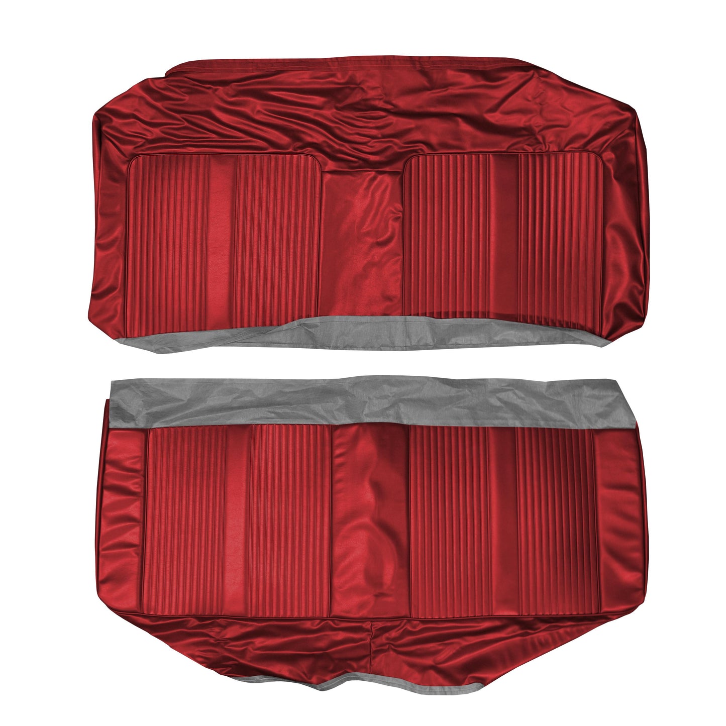 64 GTO/LEMANS HARDTOP REAR UPHOLSTERY - RED