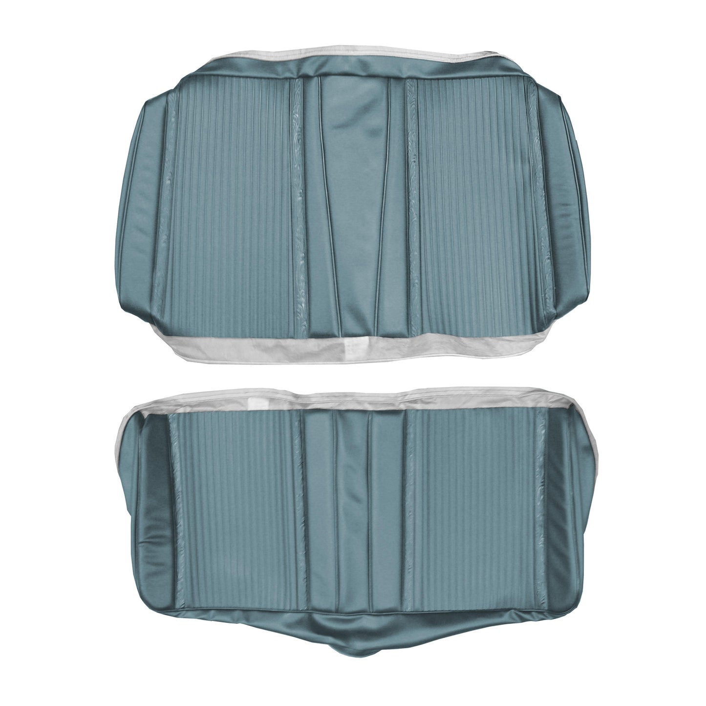 66 SATELLITE CONVERTIBLE REAR UPHOLSTERY - BLUE