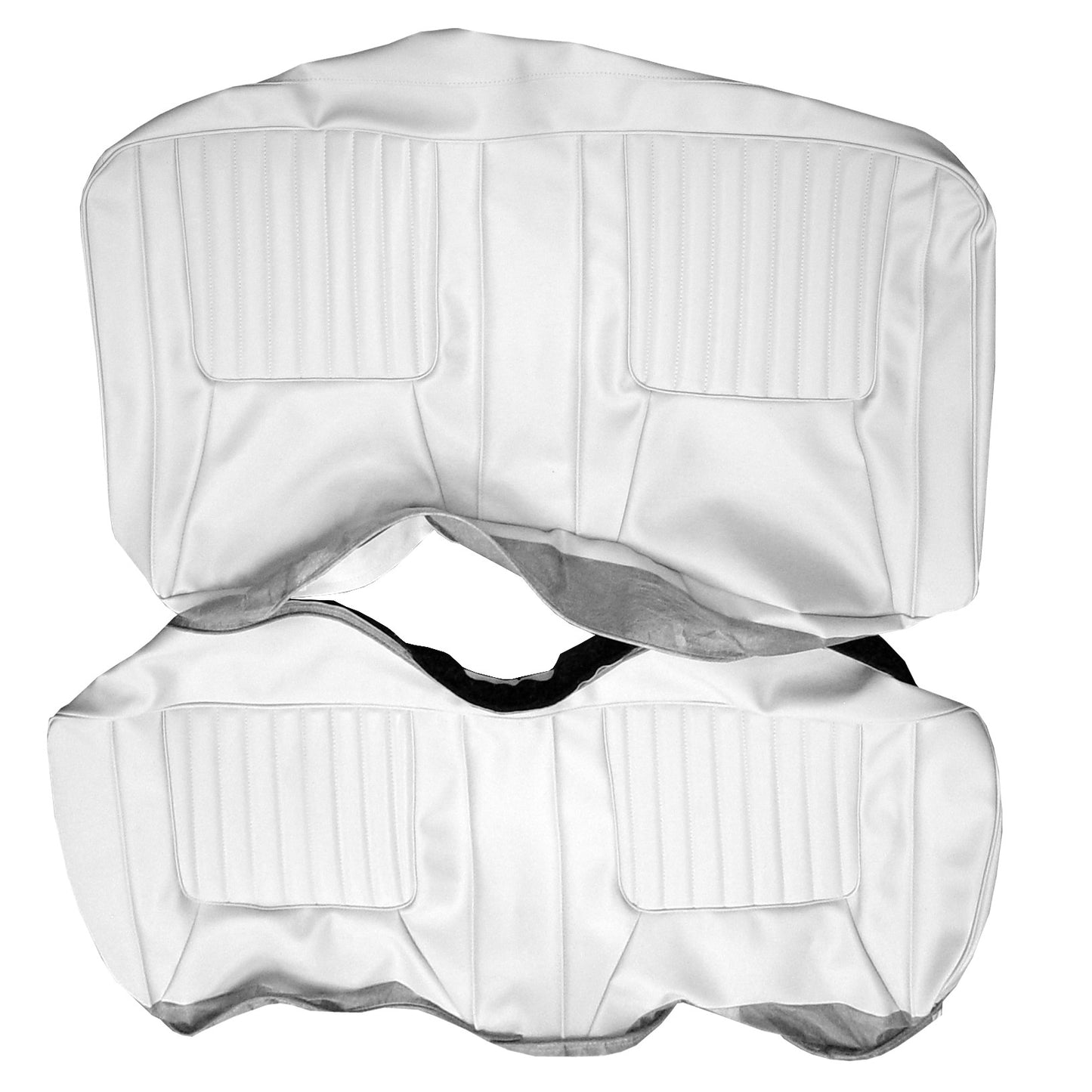 71 CHALLENGER "DELUXE" CONV. REAR UPHOLSTERY - WHITE